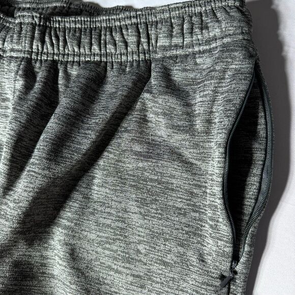 Adidas Sweatpants Mens Medium Climawarm Gray Athletic Logo Streetwear Fleece - Picture 4 of 14